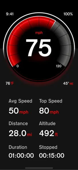 Classic theme with shadows, gradients, and red accent